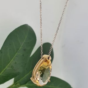 Yellow stone Necklace